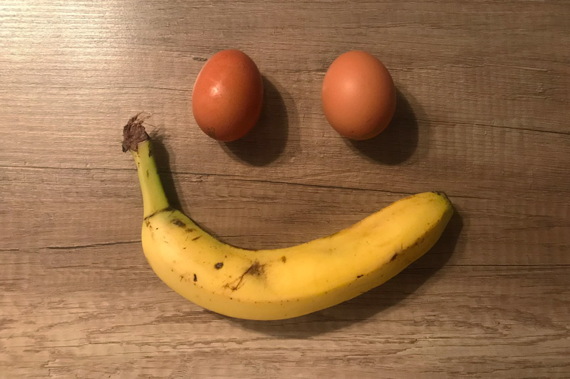 Bananų blynų ingredientai