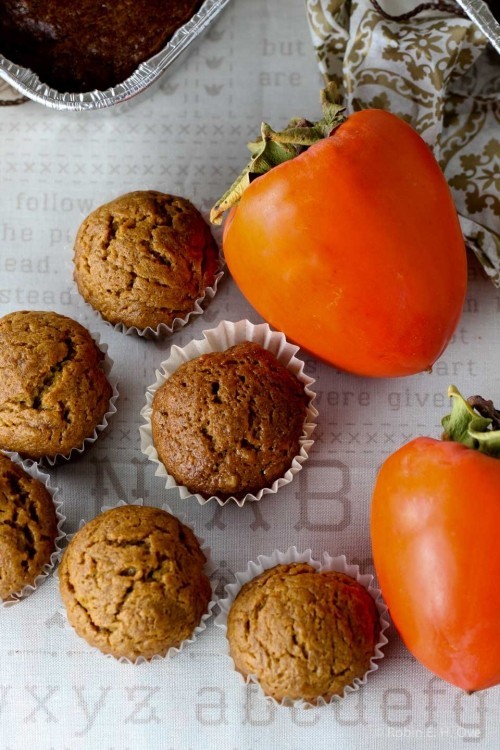 Persimmon fruktmuffins