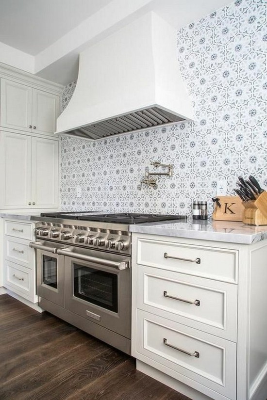 kuchyňské trendy 2019 moderní design kuchyně zadní stěna kuchyně