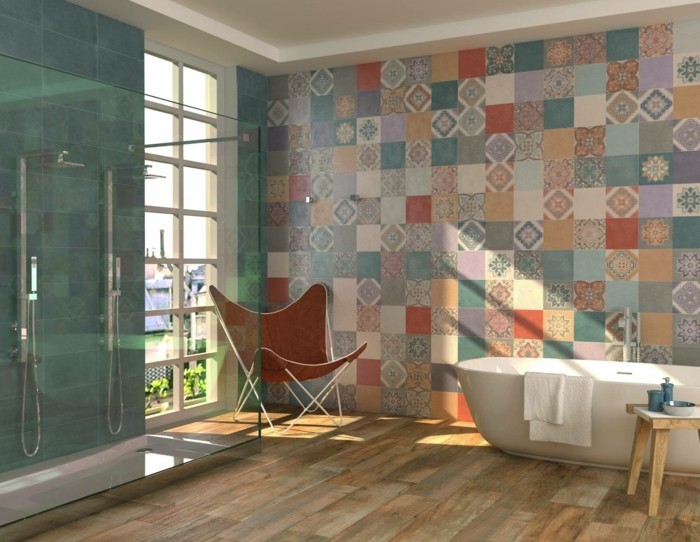 design koupelny barevné obklady keramické obklady