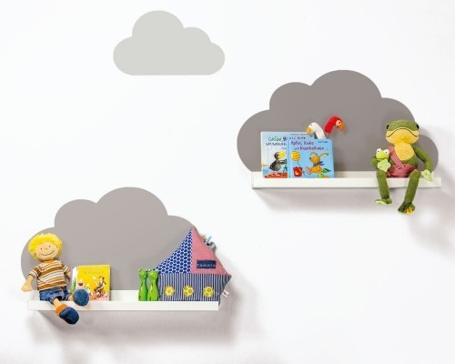 dekorace dětského pokoje malé mraky na zdi