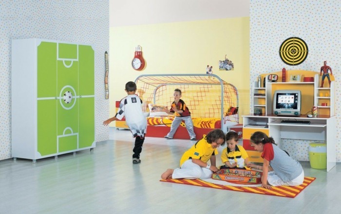 עיצוב חדר ילדים עיצוב כדורגל רעיונות פנים לילדים