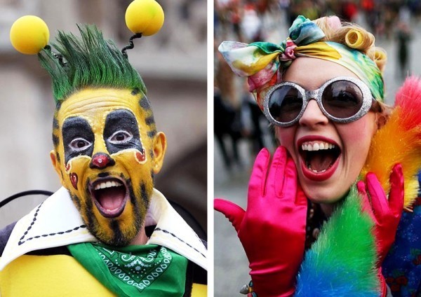 Köln Carnival 2019 villfest med flotte kostymer feirer