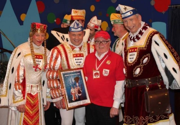 Köln -karneval 2019 prinsen, bonden, jomfruen