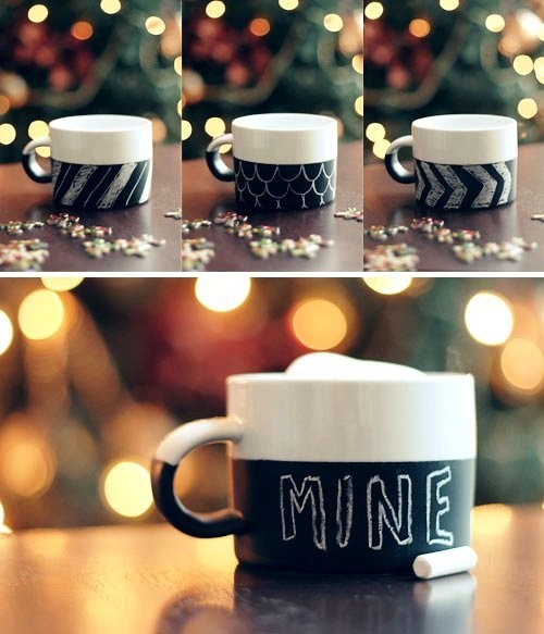 Lag kreative julegaver selv med en kopp kritt