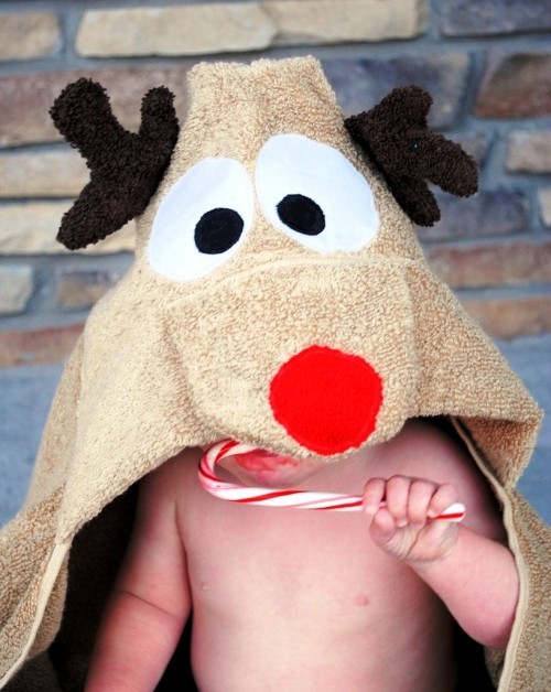 Lag kreative julegaver selv badehåndklær til barn