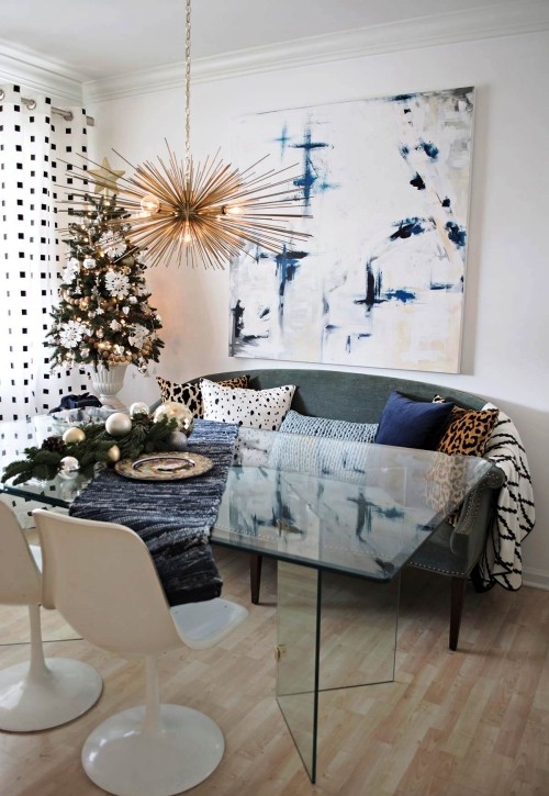 Lysekrone moderne design sputnik design fra gold christmassy star