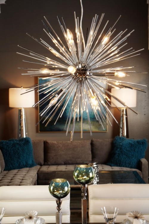 Moderne design lysekroner sputnik lampe laget av glass