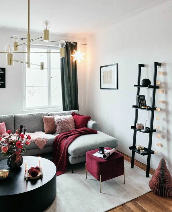 lustr obývací pokoj moderní design svěží akcenty vytvářejí útulné prostředí