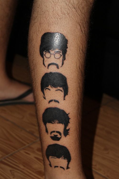 Tebūnie ... Geriausios „The Beatles“ tatuiruotės šioje Abbey Road pusėje