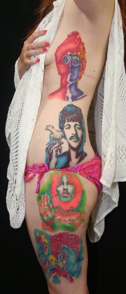 Tebūnie ... Geriausios „The Beatles“ tatuiruotės šioje Abbey Road pusėje