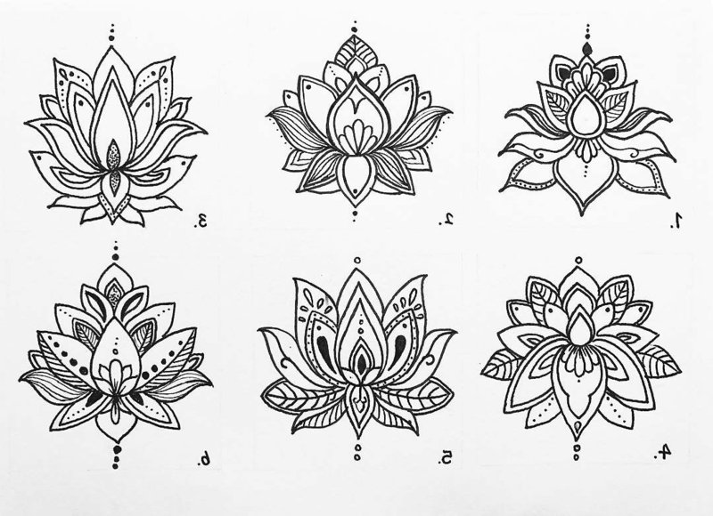 Lotus tattoo mandala flotte maler