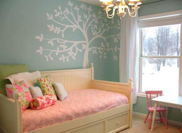 Πολυτελή κρεβάτια ροζ μαξιλάρια δωματίων για κορίτσια
