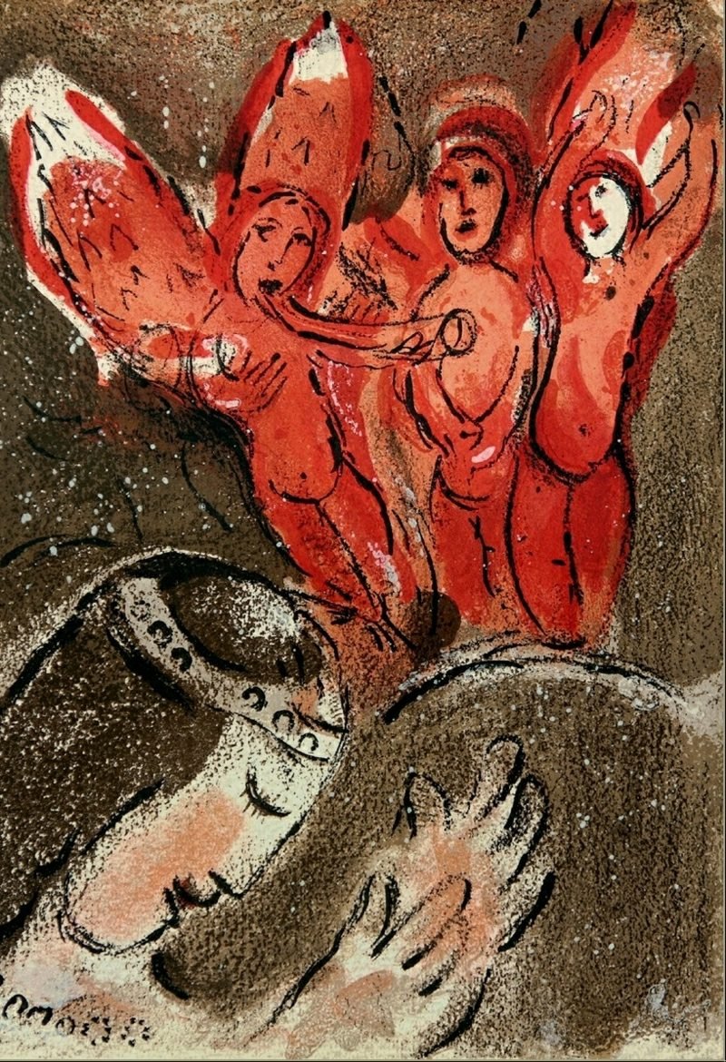 marc chagall sarah og abraham theredlist