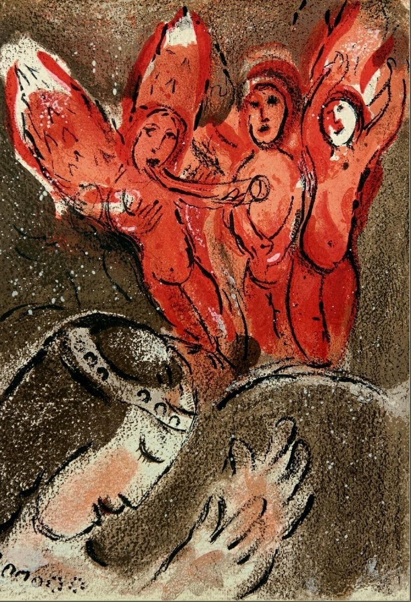 marc chagall sarah og abraham theredlist