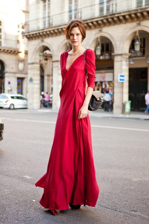 Maxi φόρεμα καλοκαιρινές τάσεις 2020 - Αυτά τα ρούχα είναι μοντέρνα τώρα με κόκκινο κεράσι στολή φόρεμα πόλης
