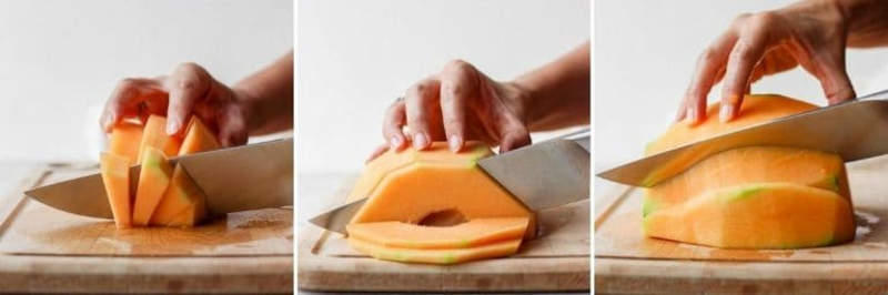 Melon cut bilde instruksjoner