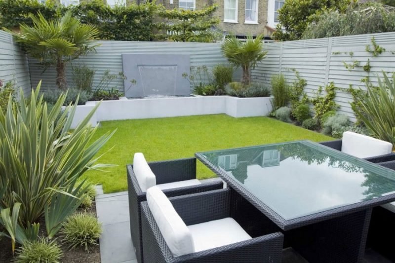 Moderne hagedesign inspirert av minimalisme