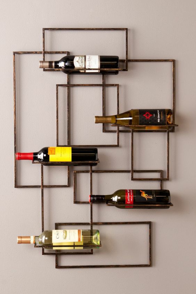 Vinreoler laget av metallrør DIY -prosjekter Bygg ditt eget vinstativ