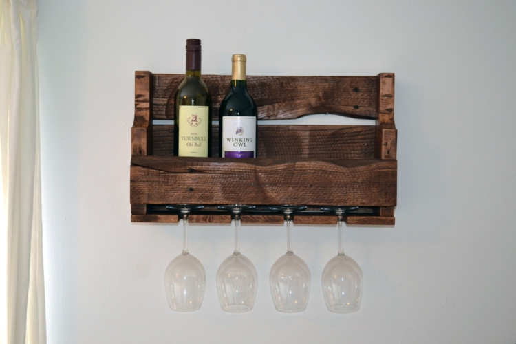 Bygg vinreoler selv vinhyller av vinglass av tre