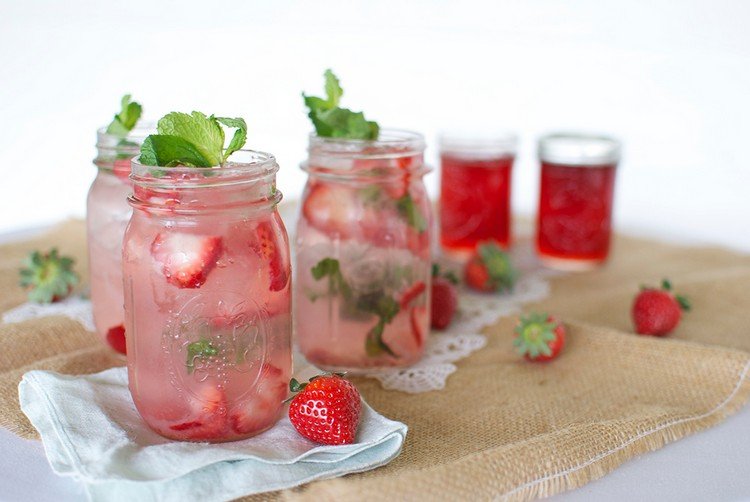 Recept Mojito ovocný s jahodami