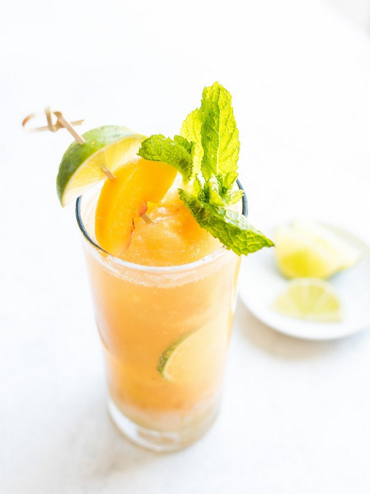 Peach mojito skvělý nápad léto