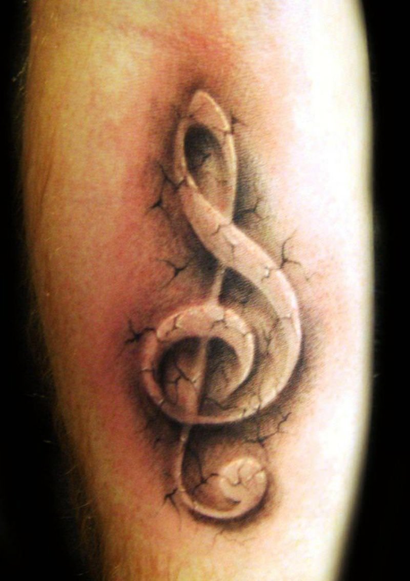 Clef tatoveringshjerte