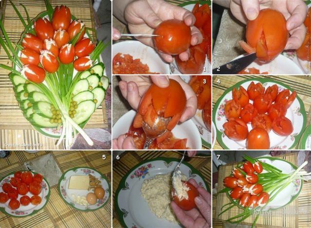 en deilig bukett tomater