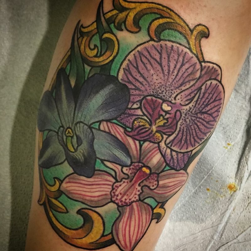 orkide tatovering