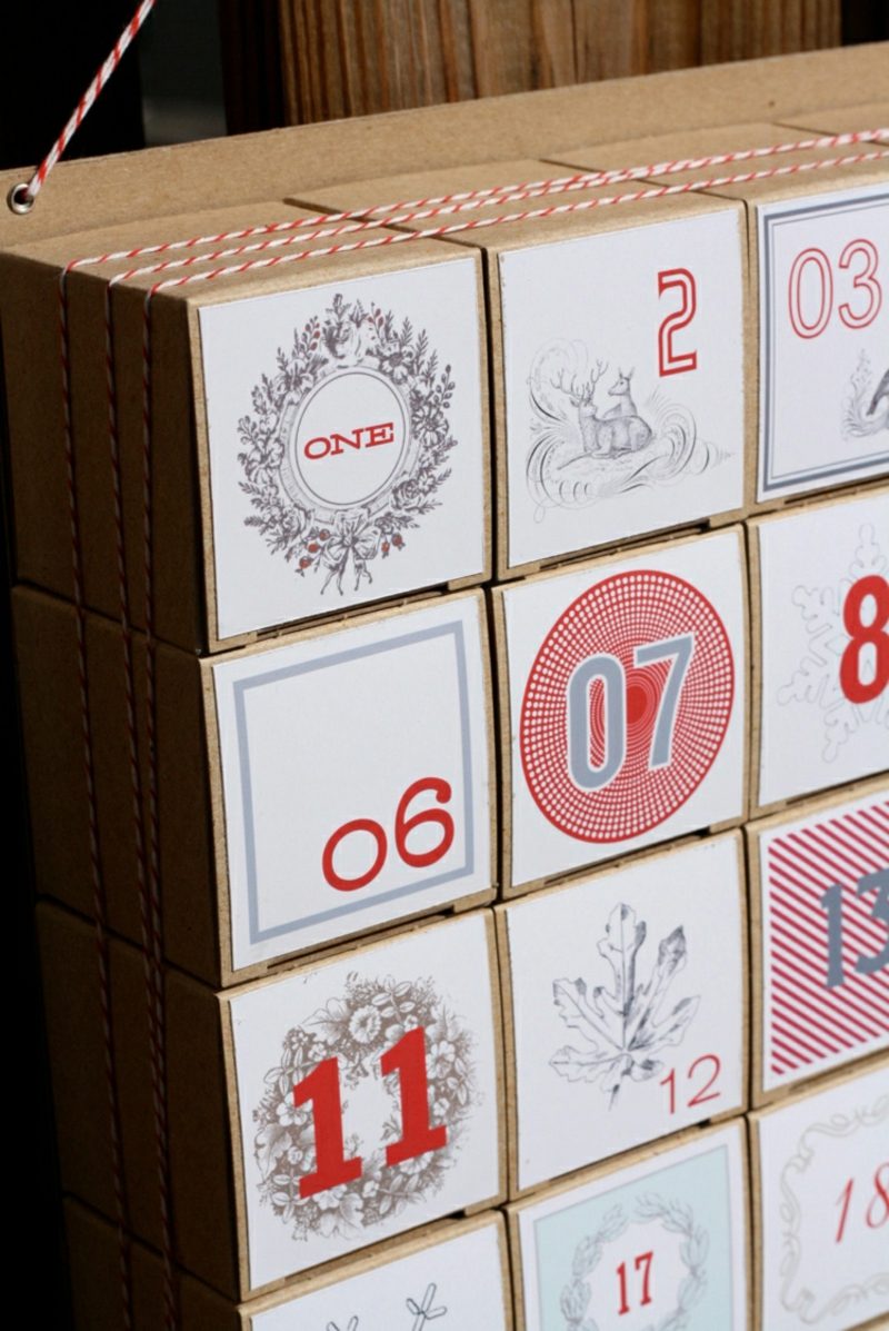 Originální adventní kalendáře si vyrábějte lepenkové krabice sami