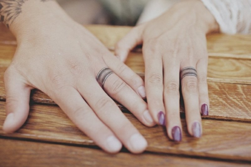 Prsten tetování manželský pár originál