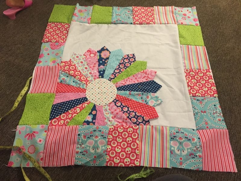 Patchwork quilt instruksjoner firkanter