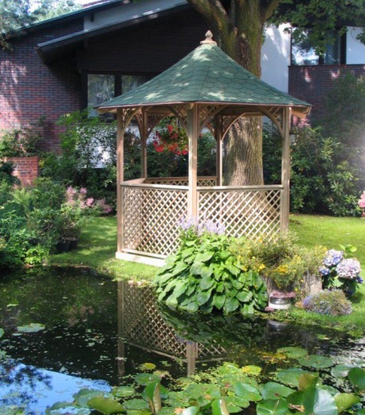 postavte si vlastní pavilon rybník