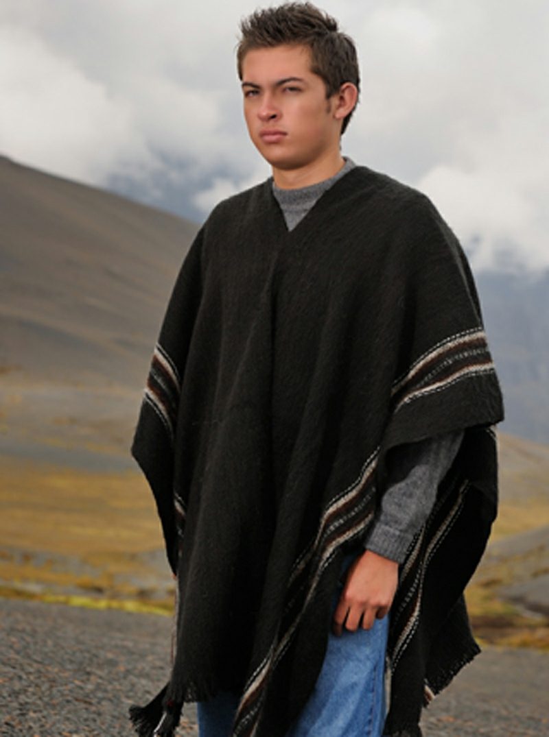 Moderne poncho for menn