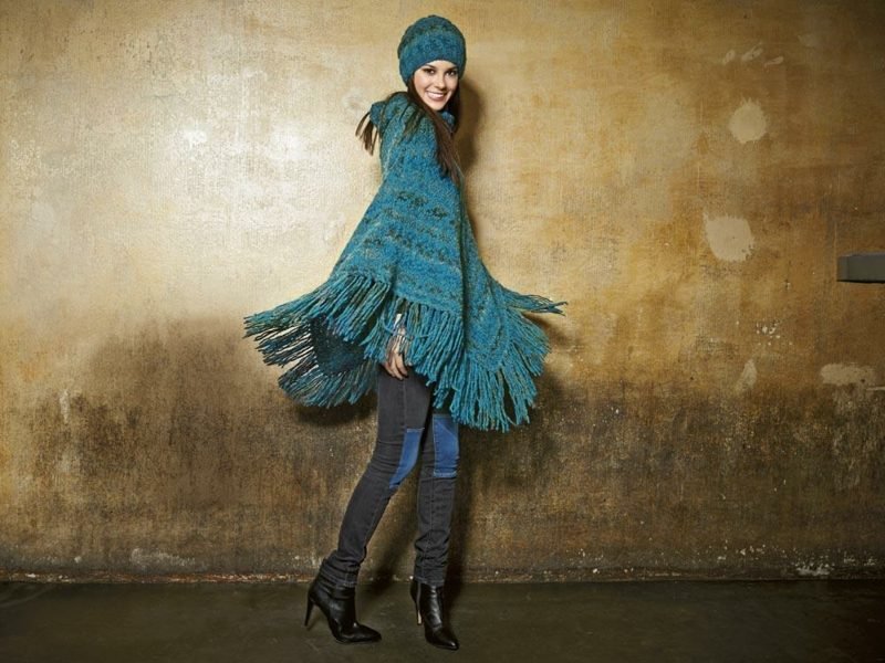 Poncho strikker kreative DIY -ideer