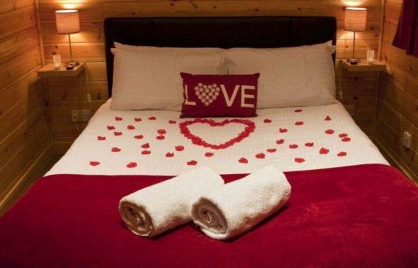 romantisk soverom design seng dekorasjon ideer
