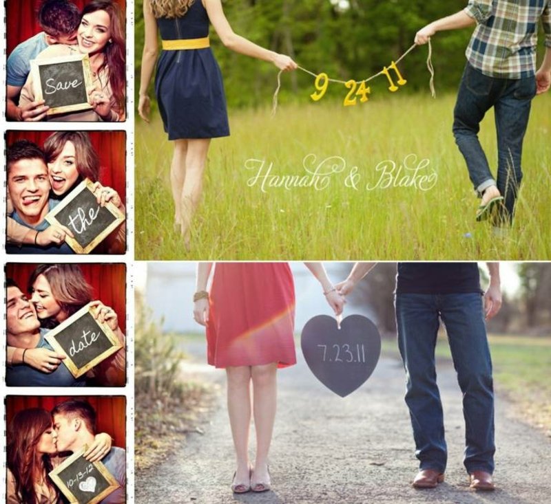 תמונות רומנטיות שנעשו באופן מקצועי להודיע ​​על תאריך החתונה