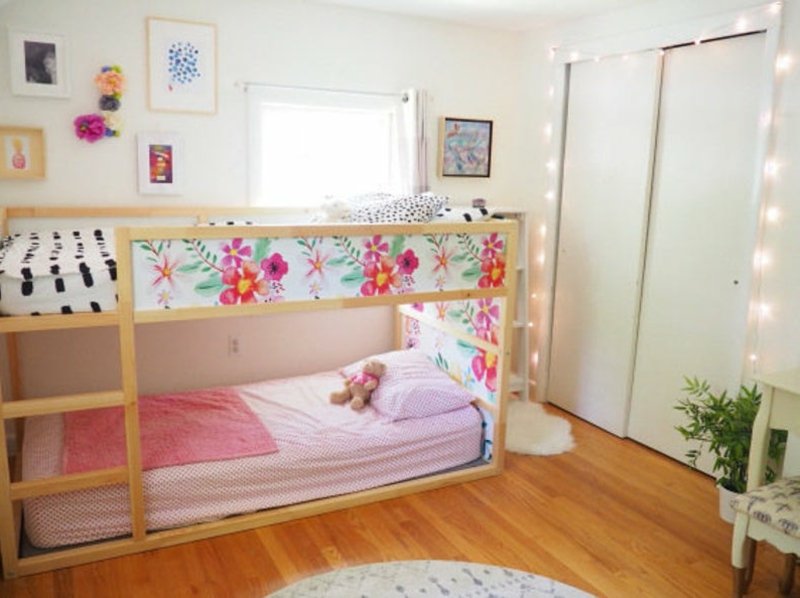 Παιδικό δωμάτιο IKEA Hacks IKEA Kura κρεβάτι διακοσμημένο δροσερό