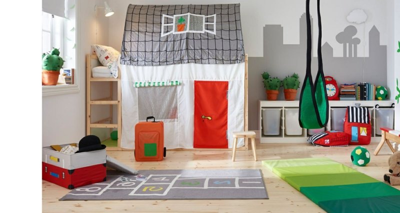 Παιδικό δωμάτιο Playhouse κρεβάτι IKEA