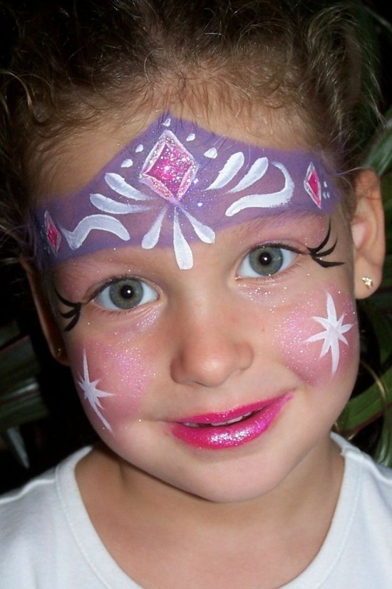 malování na obličej víla líčení tipy karneval děti