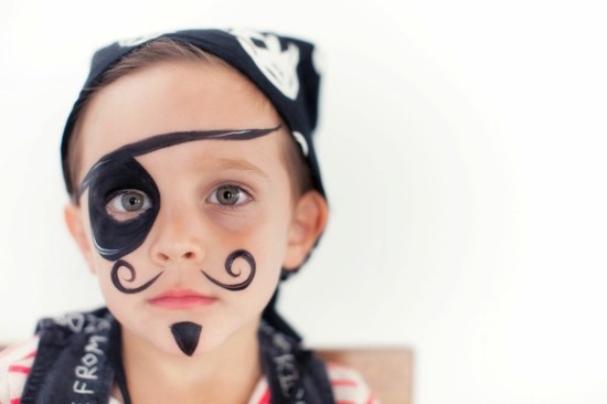 pirátské líčení líčení tipy karnevalové děti