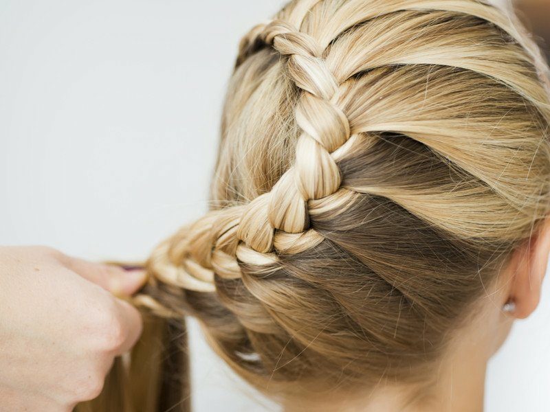 Updos langt hår