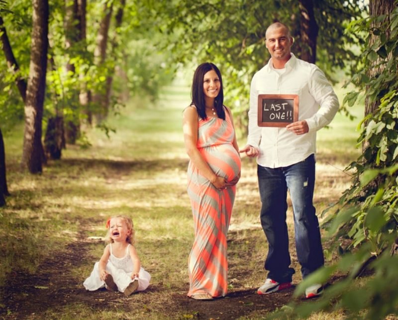 Pořizování fotografií z těhotenství s rodinou