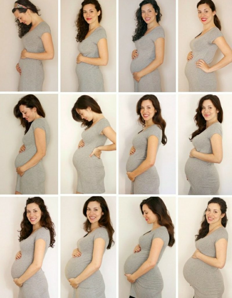 Pořizujte těhotenské fotografie každý měsíc