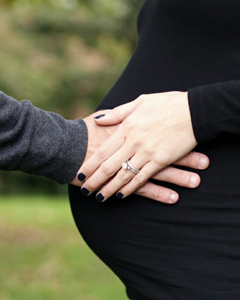 Fotografování těhotenství dítě narazit ruce