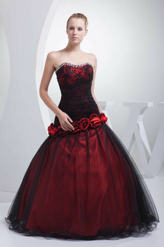 nápady na svatební šaty červené černé svatební šaty