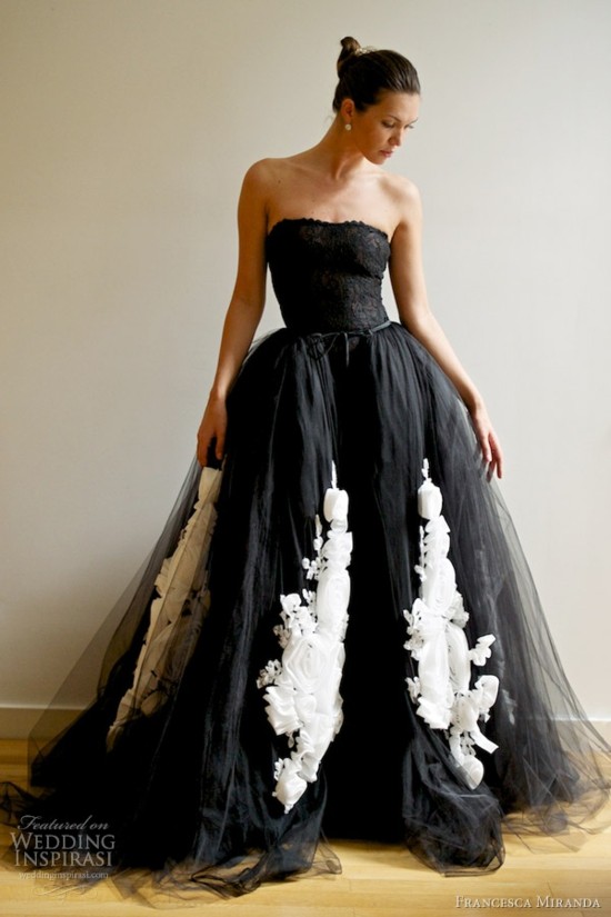 svatební šaty dlouhé černé svatební šaty