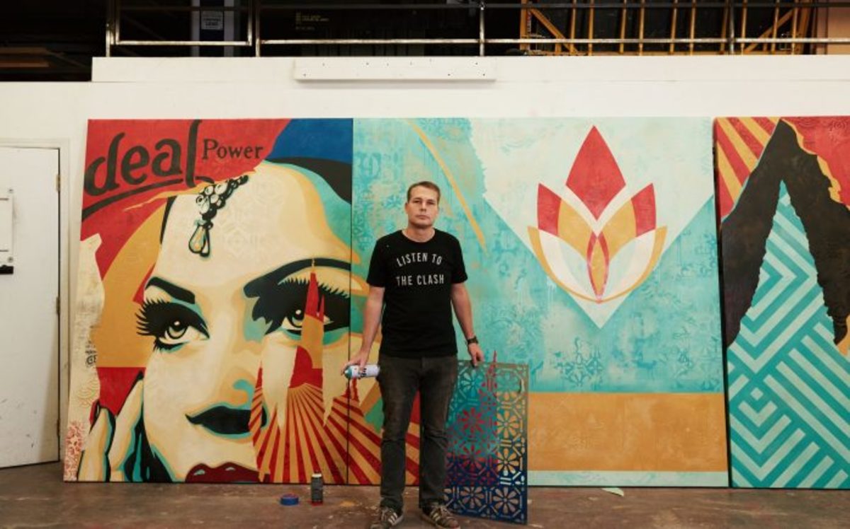 Shepard Fairey, VRt Ventures, Hasarlı sergi, VR Deneyimi, VR sanatı, OBEY, Andre the Giant, Jacob Koo, Robert Santini