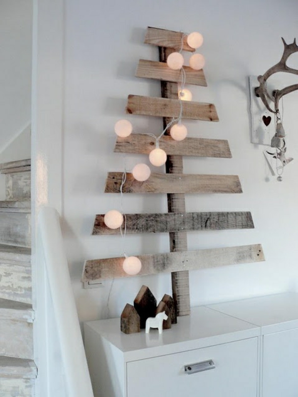 קישוטי חג המולד הסקנדינביים יוצרים עץ עץ אשוח בעצמכם