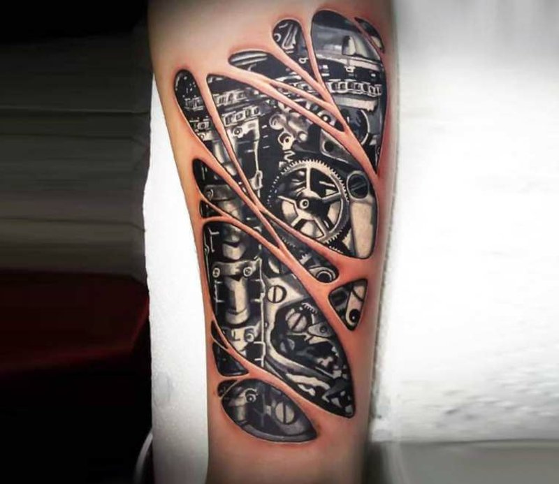 Sleeve tattoo 3D